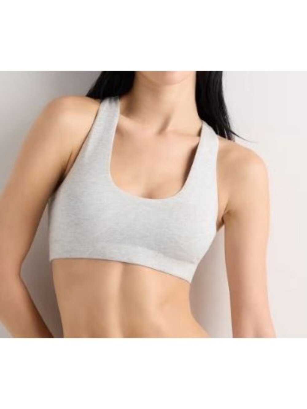 Quince Organic Cotton Racerback Bralette Women Size Medium NWT 2 Pack Set
